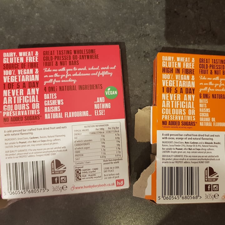 photo of Onli Natural Wholesome Cold Press Fruit and Nut Bars shared by @vegancybele on  31 Oct 2020 - review
