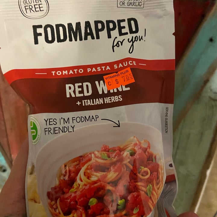 photo of Fodmapped For You Red Wine And Italian Herbs Tomato Pasta Sauce shared by @gennipher on  21 May 2020 - review