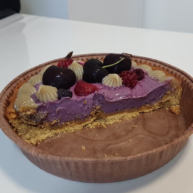 「Torta doce de frutas vermelhas」の料理の写真
