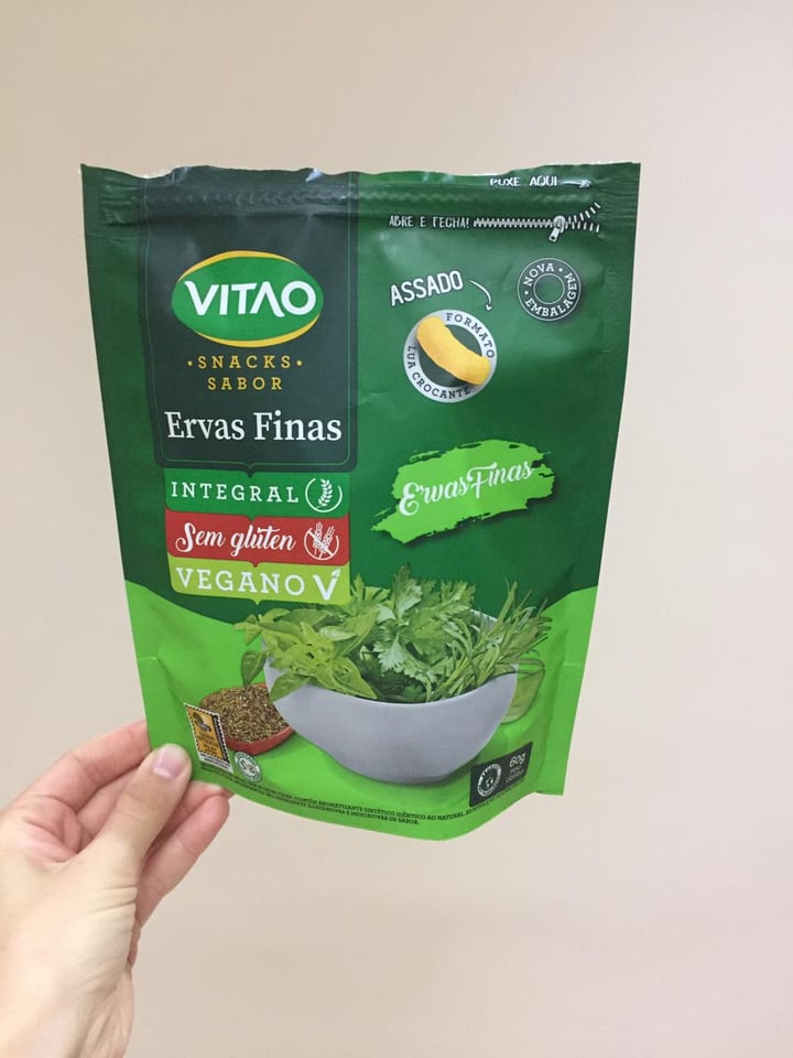 photo of VITAO Snacks sabor Ervas finas shared by @revitojana on  29 Aug 2022 - review