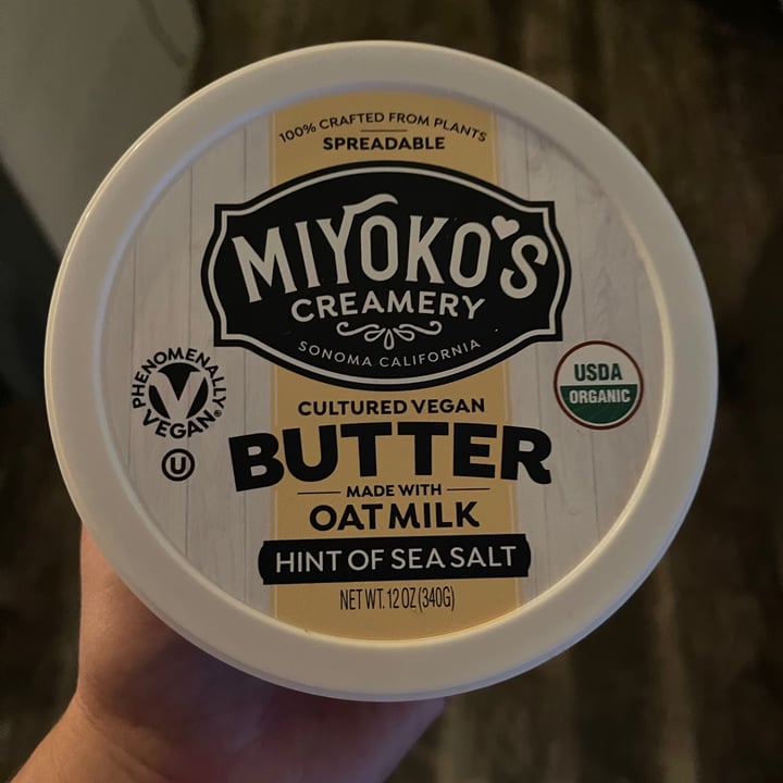 photo of Miyoko's Creamery Butter Made With Oat Milk Hint Of Sea Salt shared by @gatorash on  13 Sep 2021 - review