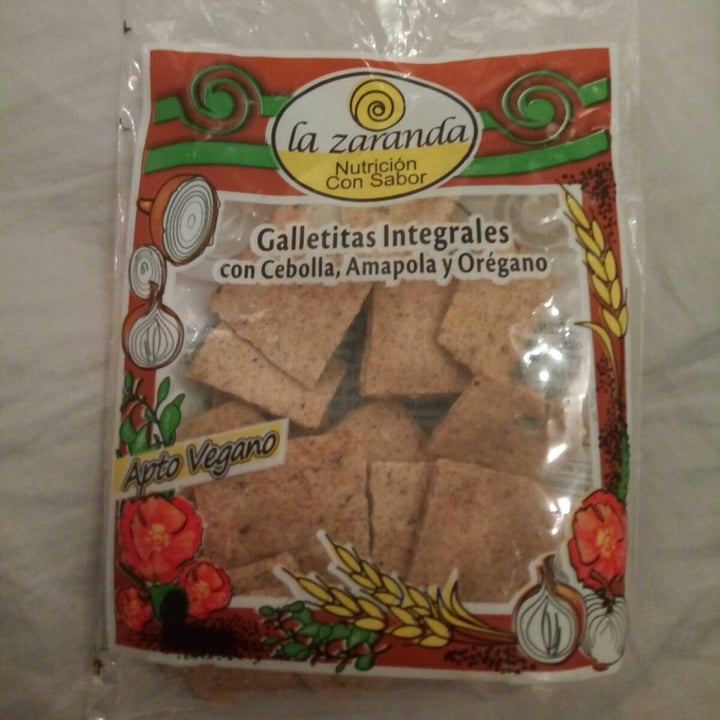 photo of La Zaranda Galletitas Integrales Con Cebolla, Amapola Y Orégano shared by @lulifante on  05 Jun 2020 - review