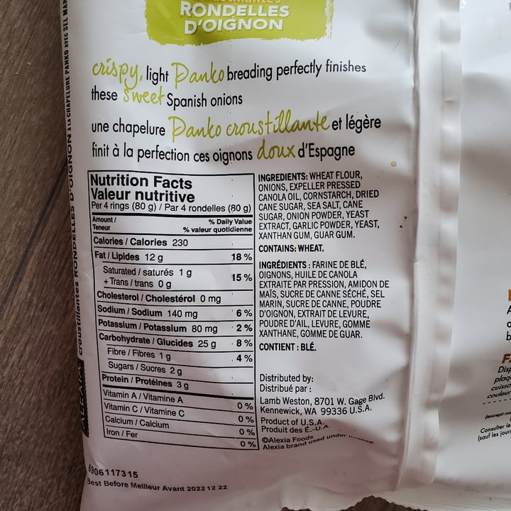 review photo of Alexia Foods Crispy Onion Rings shared by @eveirl on 01 Dec 2021 - review