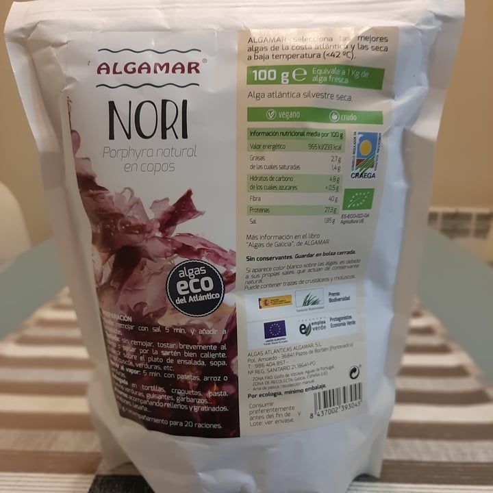 review photo of Algamar Alga nori en copos shared by @edusantana on 13 Feb 2022 - review