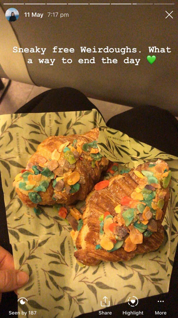 Photo of the dish “Rainbow Croissant”