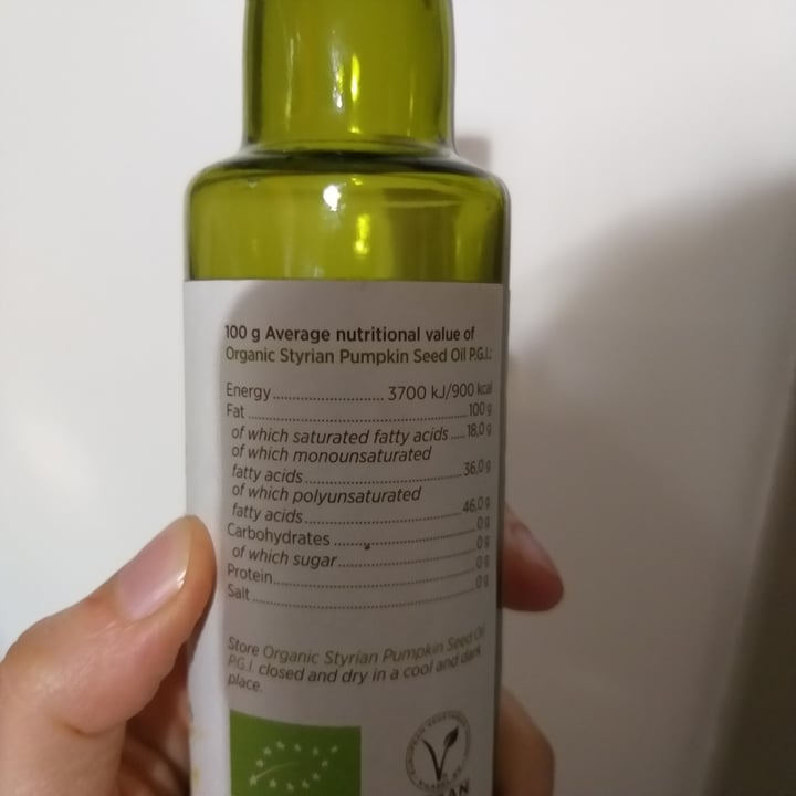 photo of Schalk Muehle Pumpkin seed oil shared by @carlakaralis on  09 Apr 2022 - review