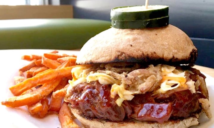 photo of Native Foods Cafe BBQ Brisket Burger shared by @ginagentile617 on  14 Feb 2020 - review