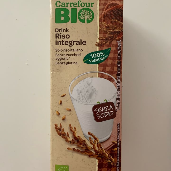 photo of Carrefour Bio Drink riso integrale shared by @aleanto on  19 Apr 2022 - review