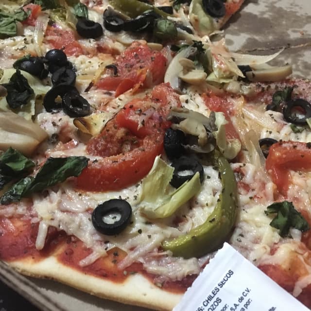 Foto do prato “Pizza veggie”