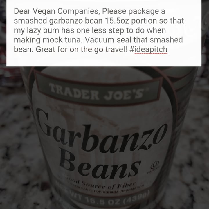 photo of Trader Joe's Garbanzo beans shared by @gatherwithsarah on  24 Jul 2022 - review