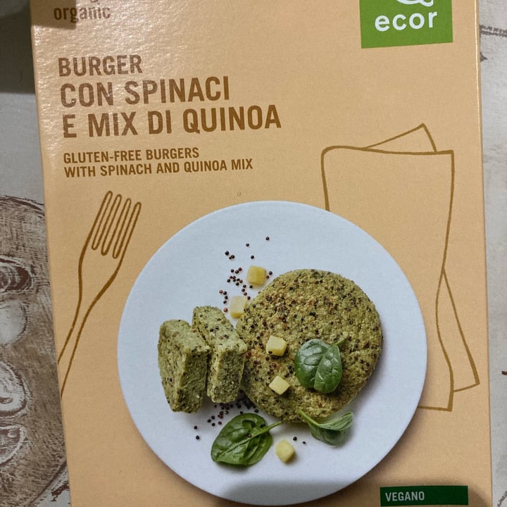 photo of Ecor Burger di spinaci e mix di quinoa shared by @yleniaepb on  02 Apr 2022 - review