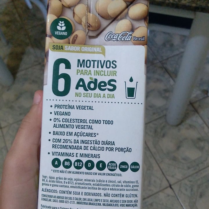 photo of Ades Ades leite vegetal shared by @crivelari on  15 Oct 2022 - review