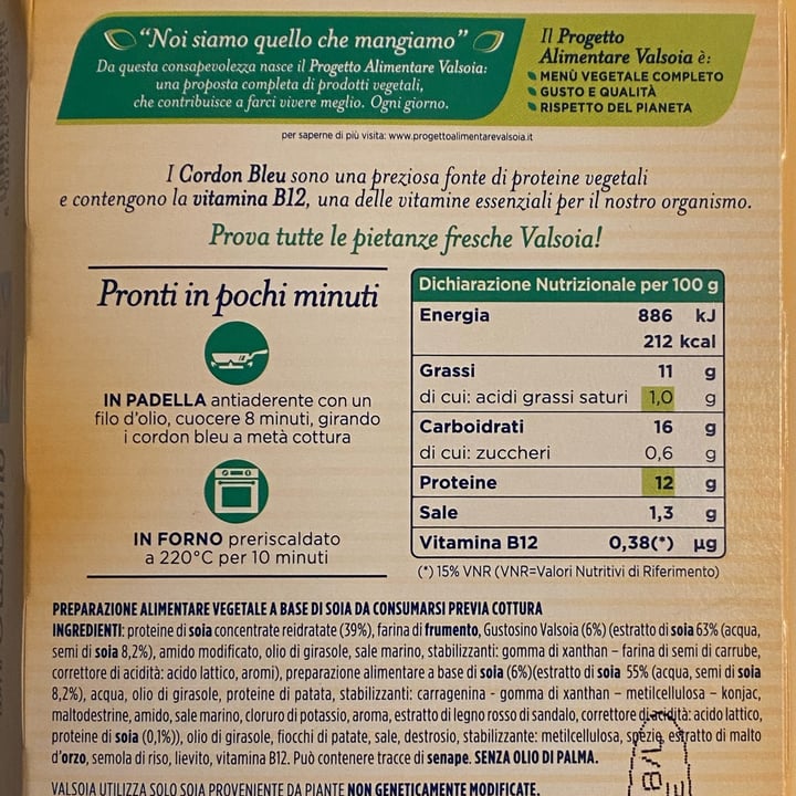 review photo of Valsoia Cordon Bleu con il Gustosino shared by @gingi on 19 Sep 2022 - review