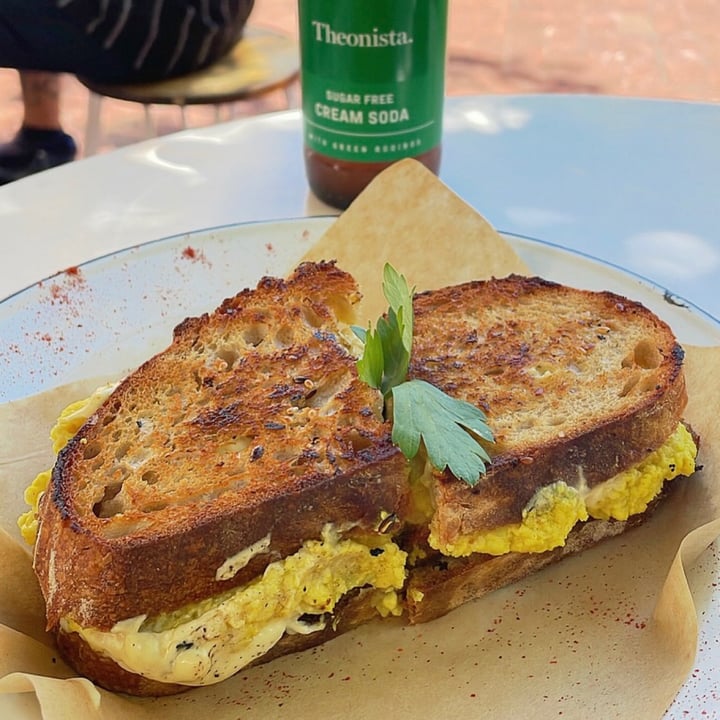 photo of Grumpy & Runt | Little Deli & Donuts Fakin' and F'egg on Sourdough shared by @capetownvegan on  01 Feb 2022 - review