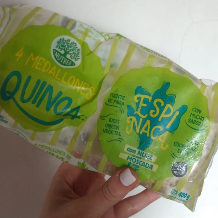 review photo of Nutree Medallones De Quinoa Espinaca Con Nuez Moscada shared by @milimtn on 11 Aug 2021 - review