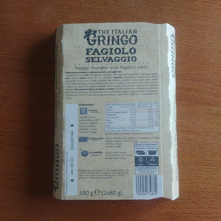 review photo of The Italian Gringo Veggie Burger con Fagioli Neri shared by @s4vern on 15 Apr 2022 - review