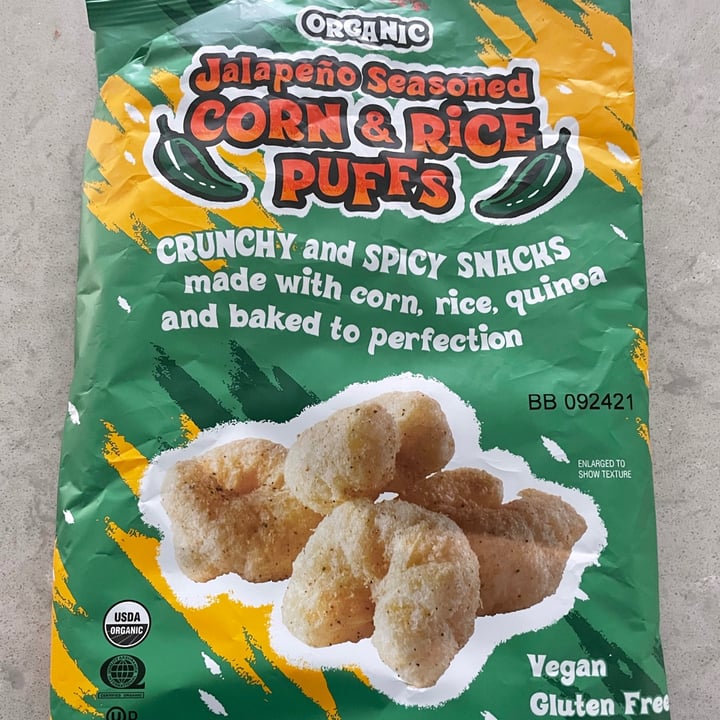 Trader Joe's Organic Jalapeño Seasoned Corn & Rice Puffs Review abillion
