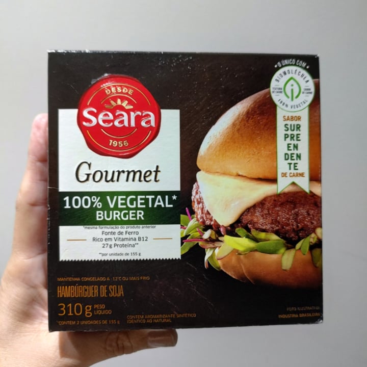 photo of Seara 100%  vegetal burger shared by @aleazevedo on  16 Sep 2022 - review