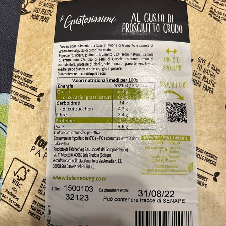 review photo of I gustosissimi Affetato Vegetale Prosciutto Crudo shared by @lostinadaydream on 03 Sep 2022 - review