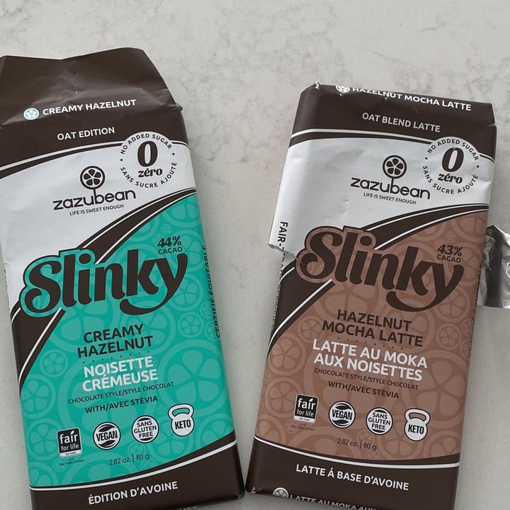 review photo of Zazubean Organic Chocolates Slinky Creamy Hazelnut shared by @marilynevegan on 27 Feb 2022 - review