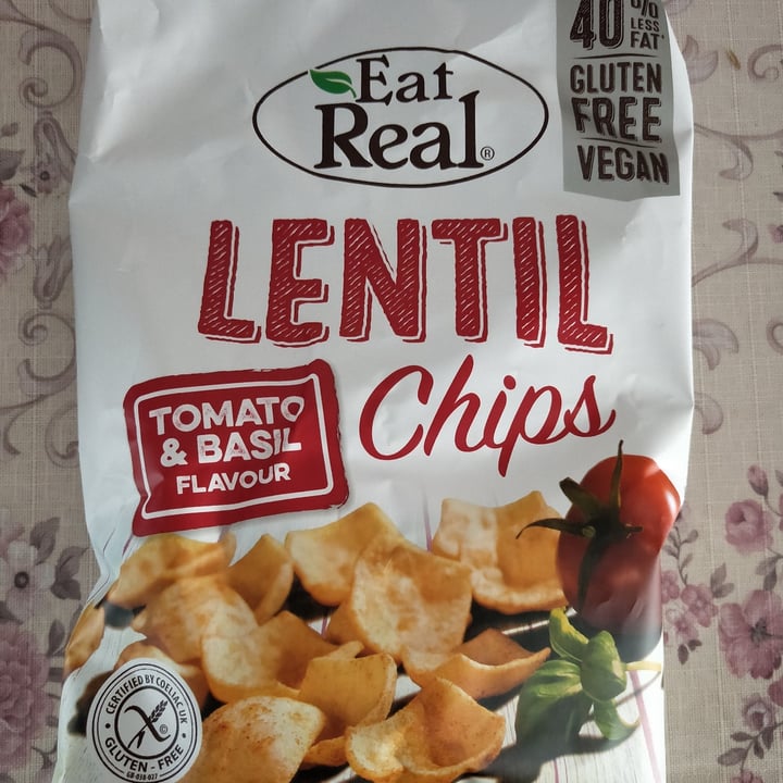 photo of Eat Real Lentil Chips Tomato & Basil Flavour shared by @tintino on  25 Dec 2020 - review