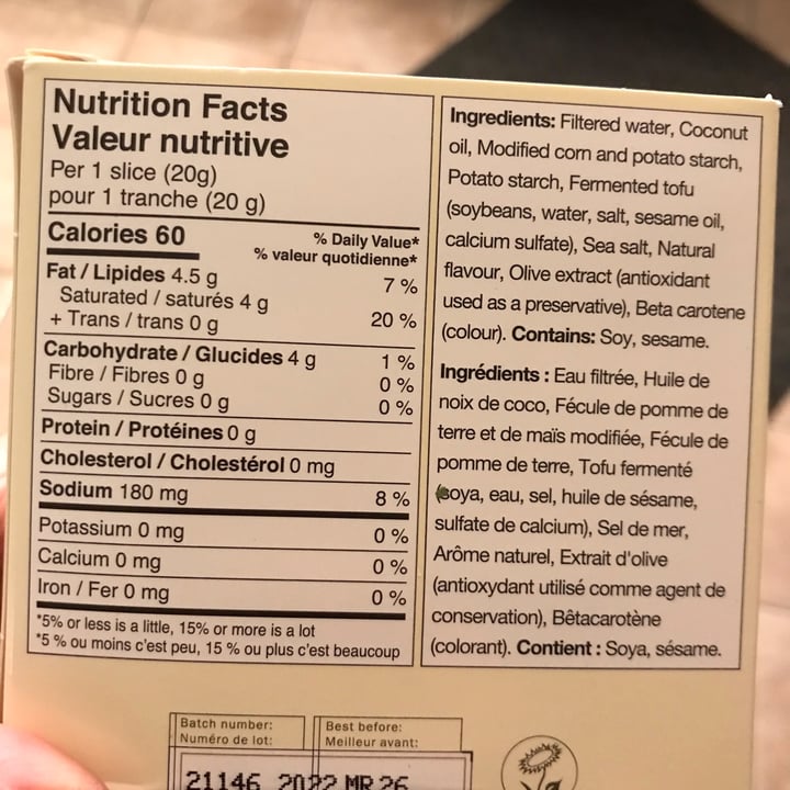 photo of Field Roast Creamy Original Chao Slices shared by @marie-louburelle on  06 Nov 2021 - review