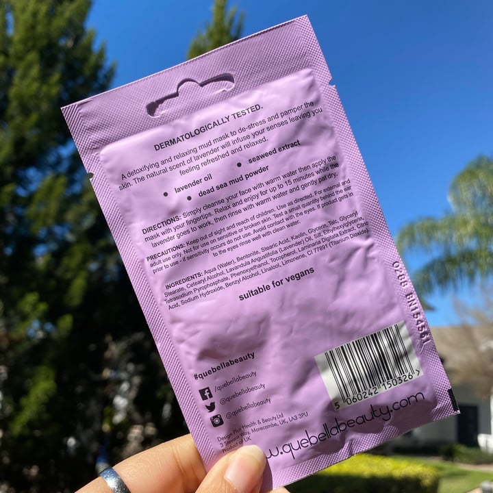 photo of Que Bella Bath & Beauty Relaxing Lavender Mud Mask shared by @valeeeryh on  23 Feb 2021 - review