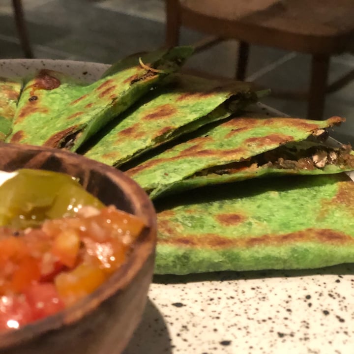 photo of Peloton Supershop Vegan Quesadilla shared by @marieheidi on  31 Aug 2020 - review