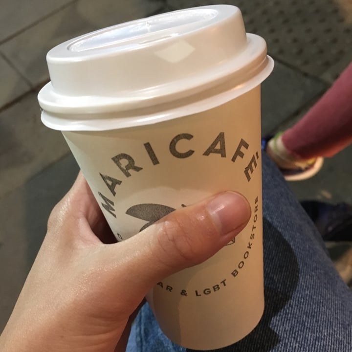 photo of Maricafé - Café • Bar & LGBT BookStore Capuchino con Leche Vegetal shared by @garciaeverlyn on  08 Aug 2020 - review