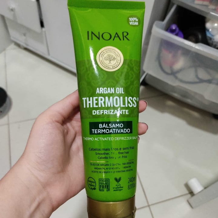 photo of Inoar Argan Oil Themoliss Defrizane shared by @mairabatista on  14 May 2022 - review