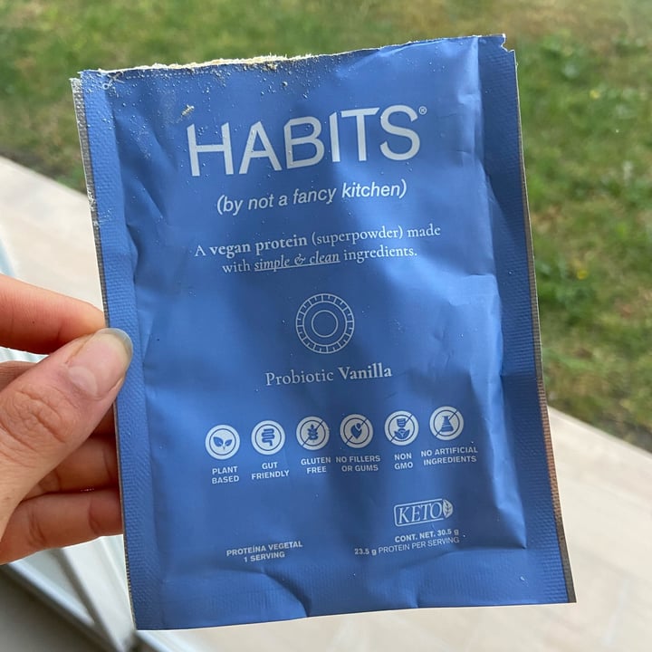 photo of Habits by Not a Fancy Kitchen Vegan Protein Vanilla shared by @davisssm on  14 Dec 2021 - review