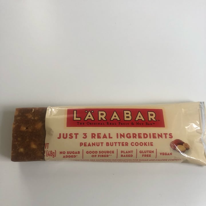 photo of Larabar Peanut Butter Cookie shared by @happy2bvegan on  05 Mar 2022 - review