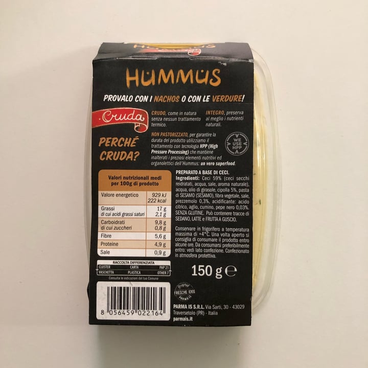 review photo of Original fresche idee parma is Hummus di ceci shared by @sabant on 16 Sep 2022 - review