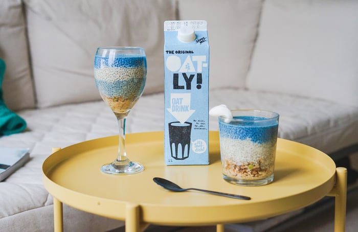 oatly on a table