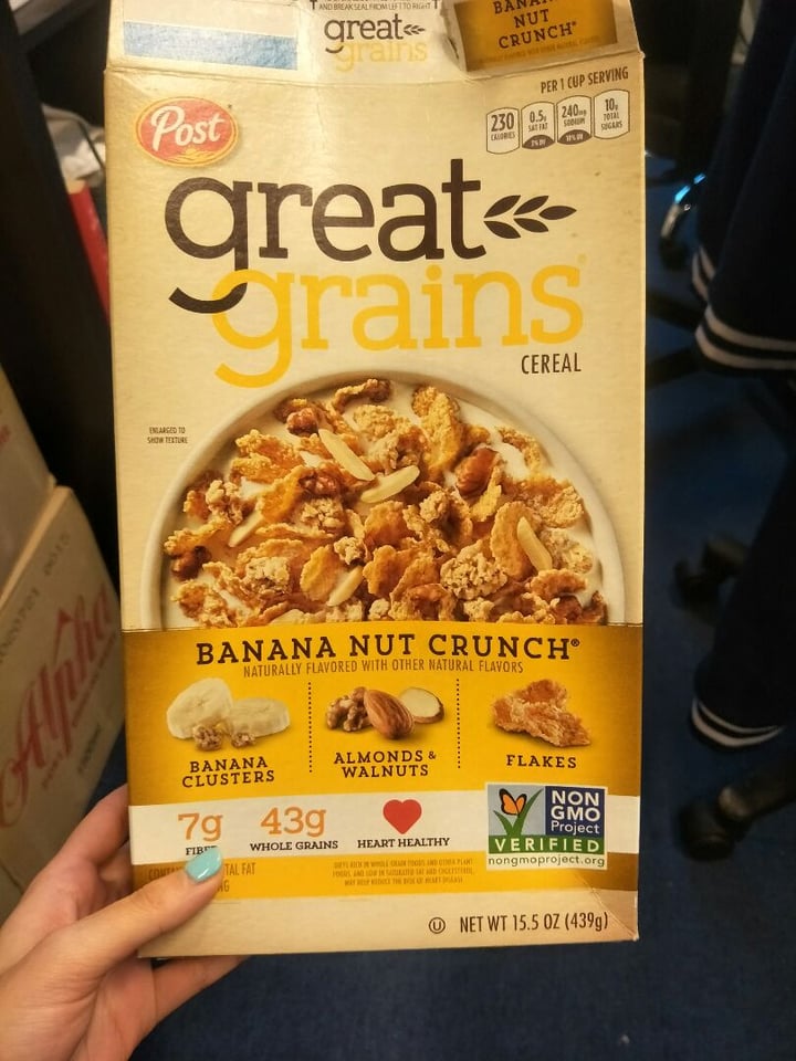 photo of Great Grains Banana Nut Crunch shared by @lou on  31 Oct 2019 - review