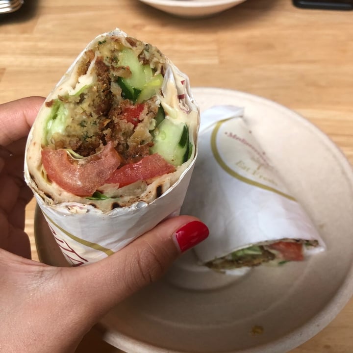 review photo of Pita Tree Kitchen Falafel Jumbo Wrap shared by @cleameyer on 04 Jan 2020 - review