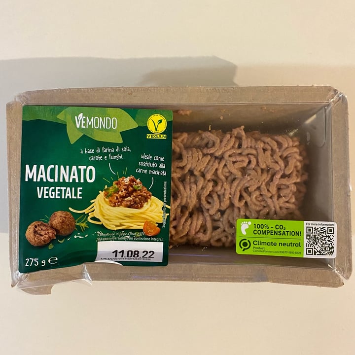 photo of Vemondo  Macinato Vegetale shared by @sarabagnara on  06 Aug 2022 - review