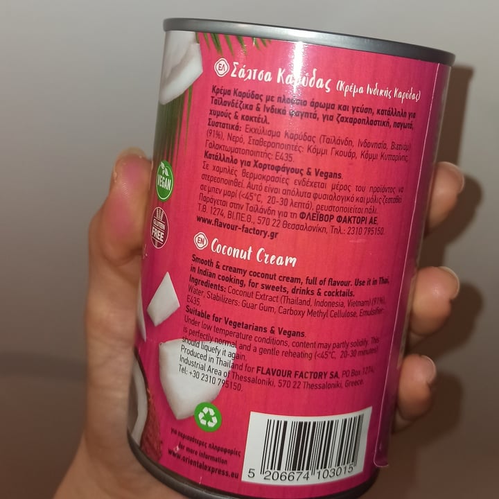 photo of Oriental Express Coconut Cream shared by @vrouvafarm on  12 Dec 2022 - review