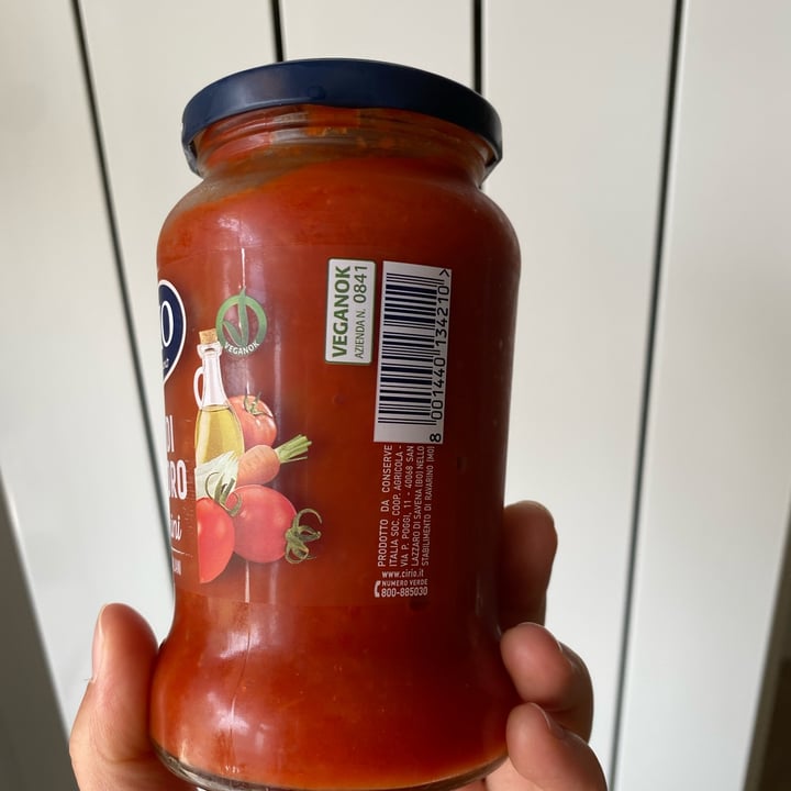 review photo of Cirio Sugo al basilico e datterini shared by @giorgiamalavasi on 01 Jul 2022 - review