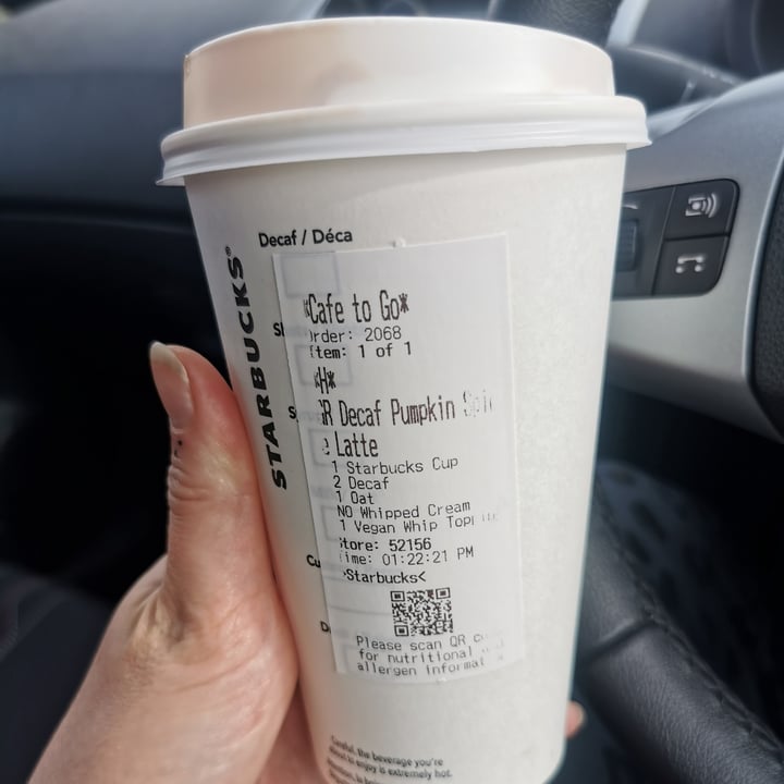 photo of Starbucks Pumpkin Spice Latte 🎃 shared by @cthomps05 on  19 Nov 2022 - review