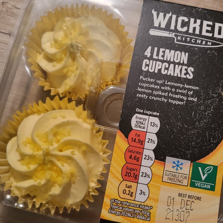 photo of Wicked 4 Lemon cupcakes shared by @aveganlifewithjess on  21 Nov 2021 - review