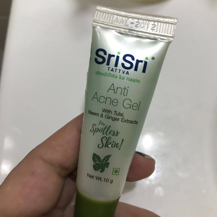 photo of SriSri Tattva Anti Acne Gel shared by @lasusu on  13 Sep 2020 - review