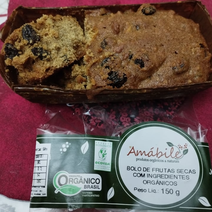 photo of Amabile produtos Orgânicos Bolo De Frutas Secas Com Ingredientes Orgânicos shared by @cibellesales on  16 Aug 2022 - review