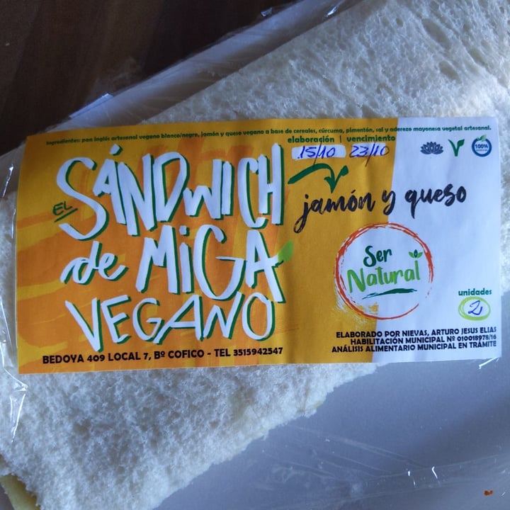 photo of Ser Natural Sándwich De Miga De Jamón Y Queso shared by @cardolina on  16 Oct 2021 - review