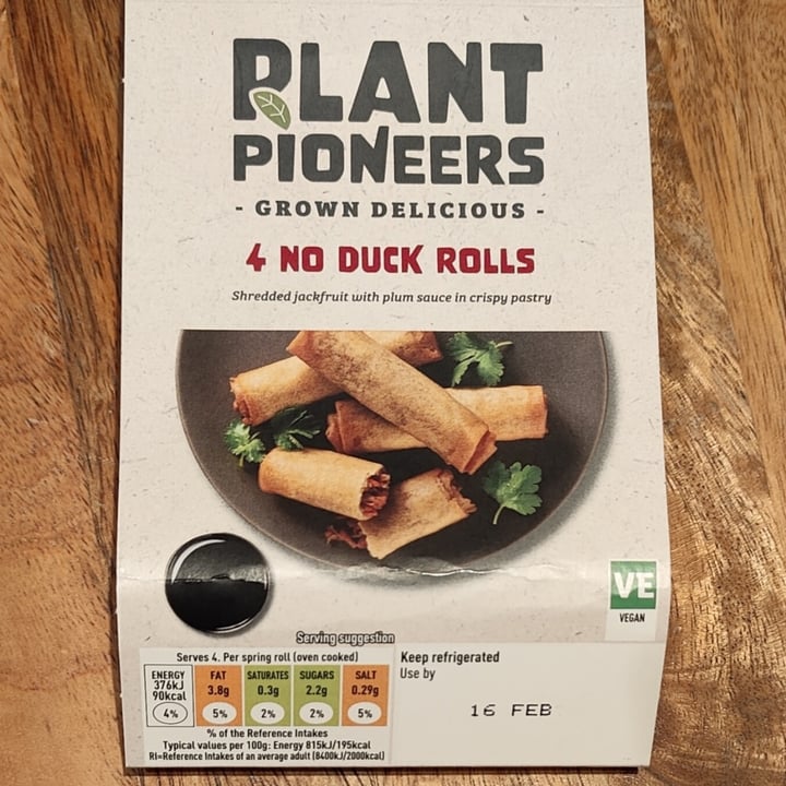 photo of Plant Pioneers No duck rolls shared by @marcv on  13 Feb 2022 - review
