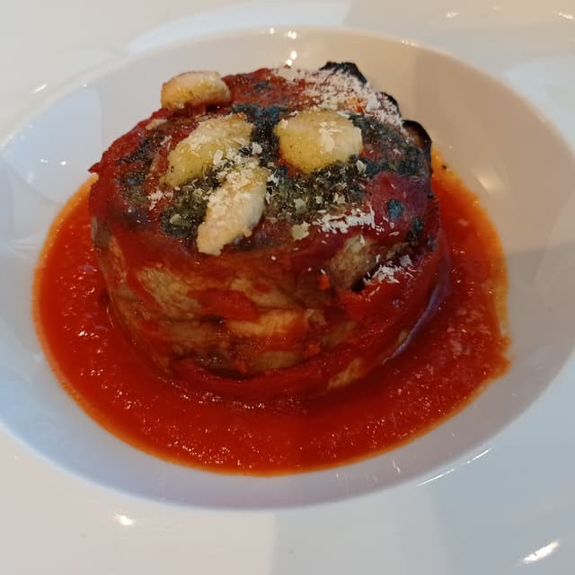 Photo du plat “parmigiana veg”