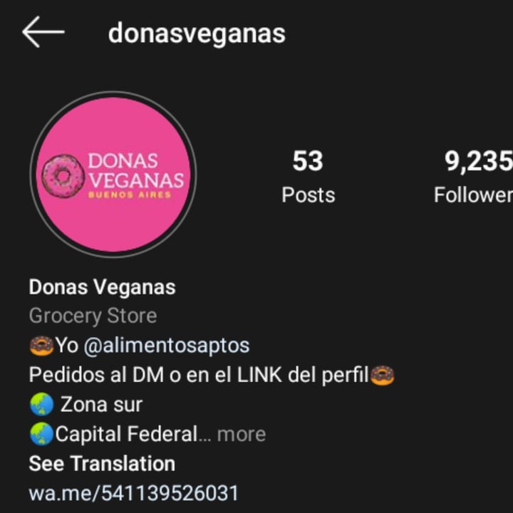 photo of Donas Veganas Dona Glaseada shared by @aveganstilllearning on  06 Nov 2020 - review