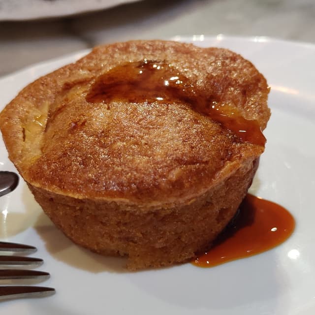 Photo of the dish “Tortino Vegano Con Mela E Caramello”