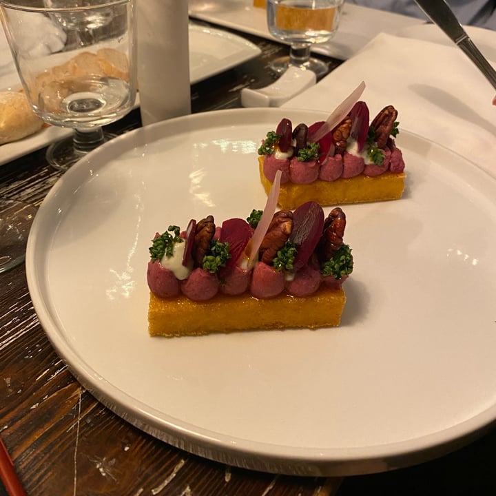 photo of Capra e Cavoli vegetariano, vegano e pesce Polenta croccante con paté vegetale alle noci shared by @meg0408 on  27 Mar 2022 - review