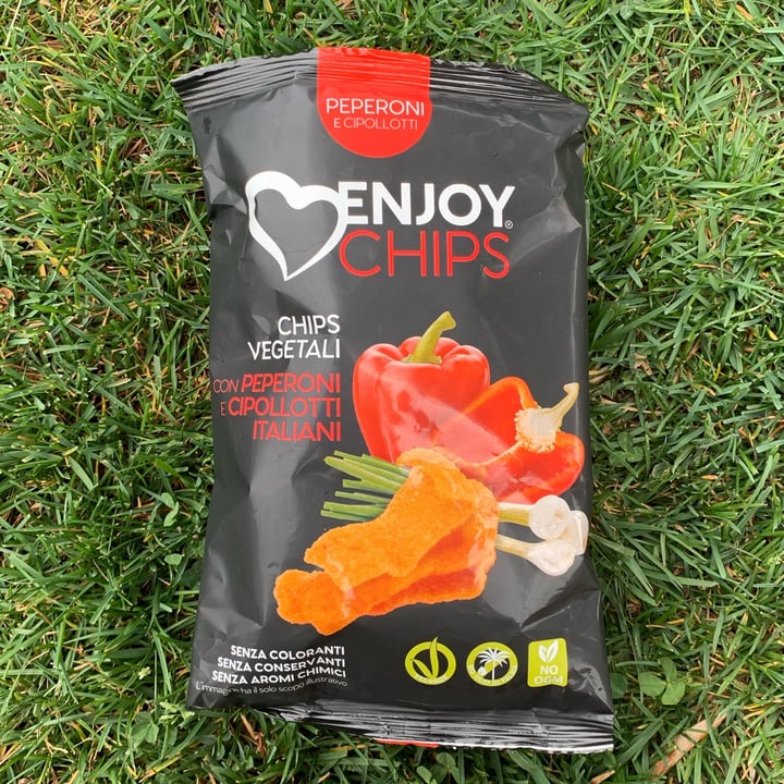 photo of Enjoy Chips Chips Vegetali Con Peperoni E Cipollotti Italiani shared by @alessiofontana on  30 Mar 2022 - review